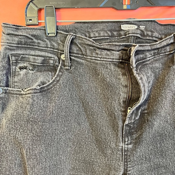 Wmns Old Navy Curvy Skinny Blk Size 16 - Picture 3 of 6